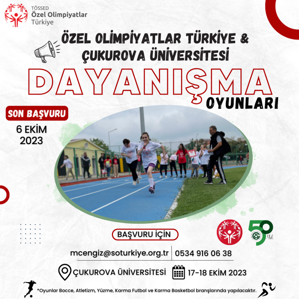 Özel Olimpiyatlar Türkiye Dayanışma Oyunları Başvuruları Başladı